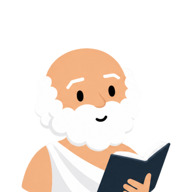 Socrates, reading